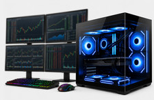 ARGB Desktop Trading PC 8th 16GB 512GB SSD M2000 4 Display Multi Monitor Win11 picture