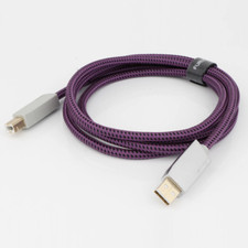 GT2 Pro HiFi USB 2.0 Digital Audio Cable OCC Copper + Silver A-B DAC Data Cable picture