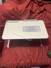 Aluratek ACT01F Adjustable Ergonomic Laptop Cooling Table W/ Cooling Fan Mint picture