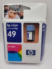 Genuine Authentic HP 49 Tri-color Inkjet Ink Cartridge NEW Sealed picture