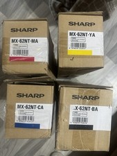 Original NEW Genuine Sharp MX-62NT Toner Set MX62NTBA MX62NTCA MX62NTMA MX62NTYA picture