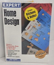 Vintage 1991 Expert Home Design And Landscape IBM Tandy  5.25 & 3.5 Disks NOS  picture