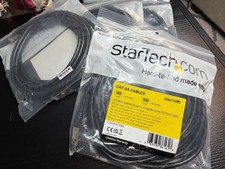 StarTech Cat6a Ethernet Cable 10ft Shielded STP RJ45 10Gb Network LAN New  picture