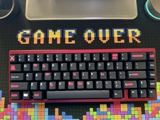 The Quintessential Qwertykeys Neo 65 Core Plus - Burgundy/Copper picture