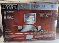Altec Lansing PowerCube ACS45.1 Computer Speaker System CIB Tested Video Demo picture