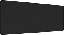 Desk Mat Protector PU Leather Waterproof Non-Slip 28x14 Inch Office Home Black picture