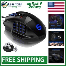 Venus Professional RGB Wired MMO Mouse - 19 Programmable Buttons & 16400 DPI picture