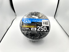 CAT-6 FTP CABLE - 250ft, black, male-male, new picture