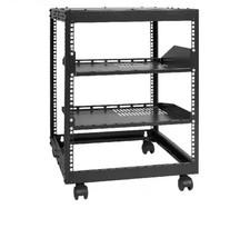 Open Frame Server Rack 12U Floor Standing or Wall Mounted with Adjustable Depth picture
