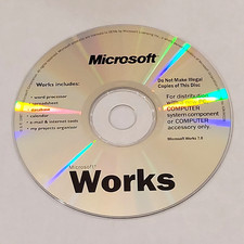 Microsoft Works 7.0 Office Software Suite CD-ROM Disc Format picture
