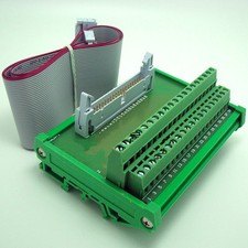 IDC40P 40 Pin Connectors Interface Module DIN Rail Terminal Blocks 0.5M Cable picture