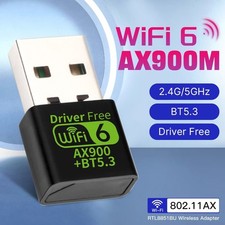 Wifi 6 AX900M 802.11AX + Bluetooth Mini USB Dongle Dual Band for PC Win 10/11 picture