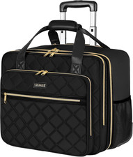 Rolling Laptop Bag Women, Rolling Briefcase for Women, 17.3 Inch Laptop Bag with picture