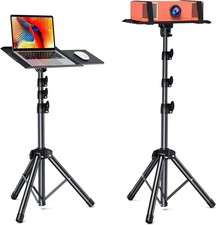 AMADA HOMEFURNISHING Foldable Projector Tripod, Multipurpose Laptop Stand with R picture