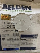 Belden 2413 D15U1000  4-Pair Enhanced Cat 6 CMP Blue Cable 1,000 ft. - Pull-Box picture