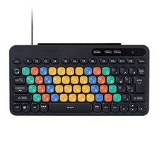 ELECOM Wired Keyboard for Children Computer Learning Programming KEY PALETTO picture