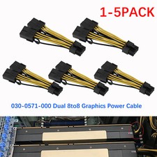 1-5PACK 030-0571-000 Dual 8to8 Graphics Power Cable for Tesla K80 M60 M40 P100 picture