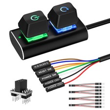 PC Power Button, External Desktop Computer Switch Splitter ON Off... picture