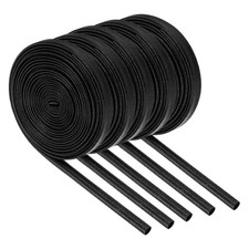 MECCANIXITY 5Pcs Wire Insulation Braid Fire Sleeve,16.4Ft-6mm ID Black, High picture