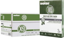 Boise X-9 Multi-Use Printer & Copy Paper 5 Reams White Ledger 11in x 17in 2500 picture