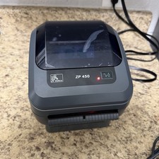 Zebra ZP 450 USB Direct Thermal Label Printer w/ Cables ZP450-0501-0006A picture