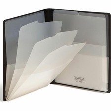 File Organizer 8 Pocket Letter Size Vertical Poly Tabs Black Smead 87722 Folder picture