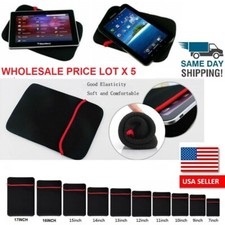 LOT 5 Laptop Pouch Protective Bag Neoprene Soft Sleeve Case GPS Tablet Ipad PC picture