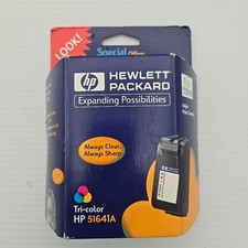 NEW SEALED PACKAGE PRINTER INK HP 51641A Tri-color Inkjet Cartridge 2001 exp picture