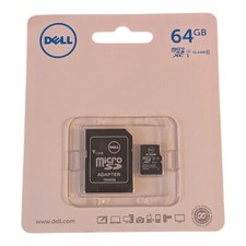 DELL SNPSDC10 64G Micro SD XC I 64 GB W/ Adapter SNPSDC10/64G Sealed  picture