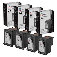 LD Replacement Replacement Ink Cartridges for HP CB335WN (HP 74) Black (4 pack) picture