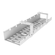 Flexispot CMP502-W Under Desk Cable Management Tray Steel Screw Mount WHITE NEW picture
