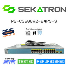 🔀 Cisco WS-C3560V2-24PS-S 24-Port PoE Managed Gigabit Switch ⚡ Fast Ship picture