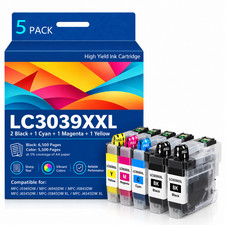 LC3039XXL Ink Cartridges 5 Pack High-Yield Compatible for MFC-J5845DW J6545DW picture