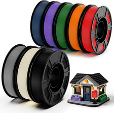 8 Color Pack Elite PLA+ Filament Bundle, PLA+ 3D Printer Filament 1.75Mm, Indivi picture
