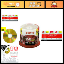 80-Minute Music CD-Rs 50-Pack Spindle - High-Sensitivity Recordable Audio CDs 70 picture
