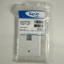 ICC ICC-IC107F01WH FACEPLATE- FLAT- 1-GANG- 1-PORT- WHITE (B2)  picture