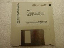Vintage - Microsoft BallPoint Mouse SOFTWARE DRIVER Floppy DISK V1.0 MS-DOS OS/2 picture