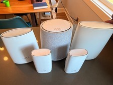 Orbi Mesh Wifi System RBR40 + RBS40V Router Harmon-Kardon Speaker + Satellites picture