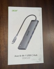 ACER 8 in 1 USB C Hub 10Gbps, USBC to HDMI Adapter 4K@60Hz, 2×USB-C 3.2, 2×USB picture