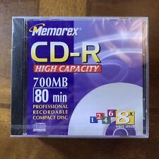 MEMOREX~CD-R 700 MB 80 MIN RECORDABLE CD'S NEW LOT OF 4 8X SPEED HIGH CAPACITY picture