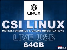 Digital Forensics Social Media Intelligence Recon CSI Linux OSNIT USB 64GB 3.0 picture