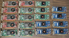 Lot | 19 x assorted ATI/AMD Radeon low profile GPUs HD 6350 HD 3470 2400 XT picture