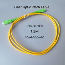 1/2/3/5/10pcs Fiber Optic Cable SC/APC-SC/APC 1.5M  Simplex Mode Indoor FTTH picture