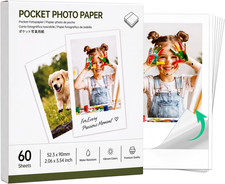 Compatible with Nelko PP01 Printer Paper, 2X3 60 Sheets Self Adhesive Paper picture