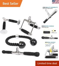 Cable Machine Triceps Pull Down Attachments Kit, Alloy Steel, 16.5 lbs picture