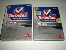 Turbotax 2007 Deluxe & State with 2008 Deluxe (Federal only). New and sealed. picture