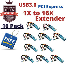 10Pack PCI-E Graphics Card Riser PCI Express 1X to 16X Extender for GPU Miner BT picture