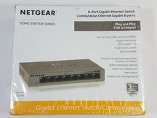 Netgear GS308 8 port gigabit ethernet switch plug and play Sealed NEW picture