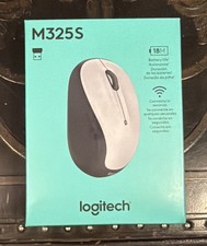 Logitech M325S Wireless Optical Compact Ambidextrous Mouse Pale Gray NEW SEALED picture