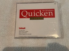 Vintage Quicken Deluxe for Window 95 cd-rom Intuit 1994 picture